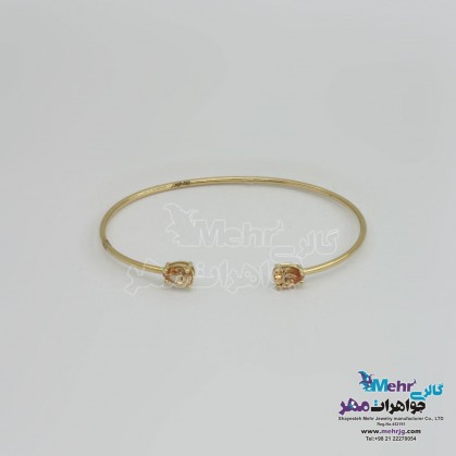 دستبند النگویی طلا - طرح اشکی-MB1236